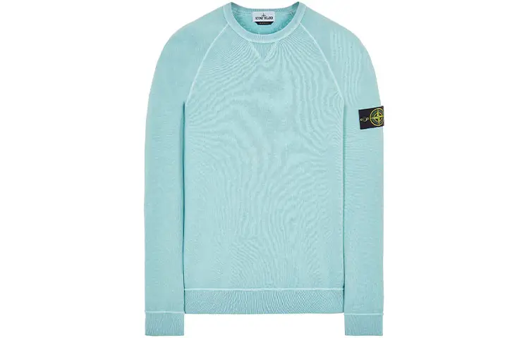 STONE ISLAND Sweatshirt Men's Aqua Blue