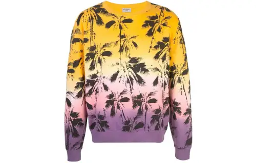 Saint Laurent palm-trees print sweatshirt