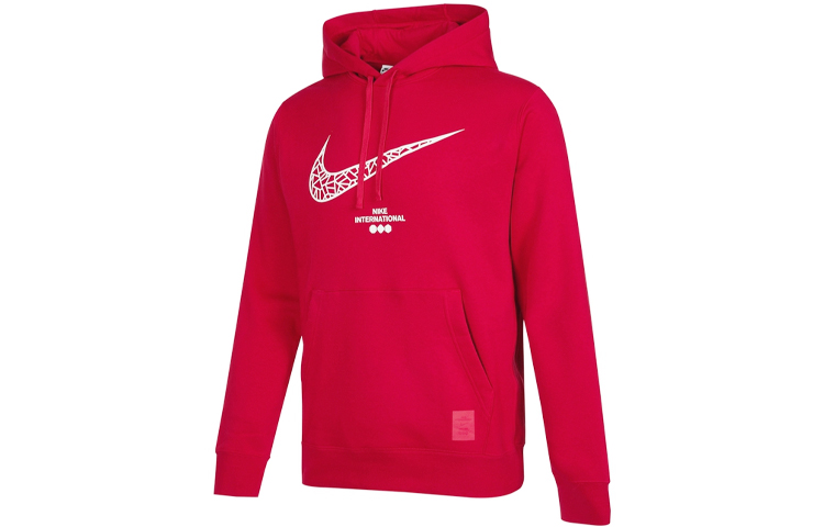 Nike CNY Collection Sweatshirts Men's Red Hooded Thickened Regular