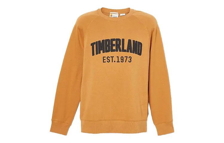 Timberland Sweatshirts Men's Yellow Crew Neck Moderate Regular