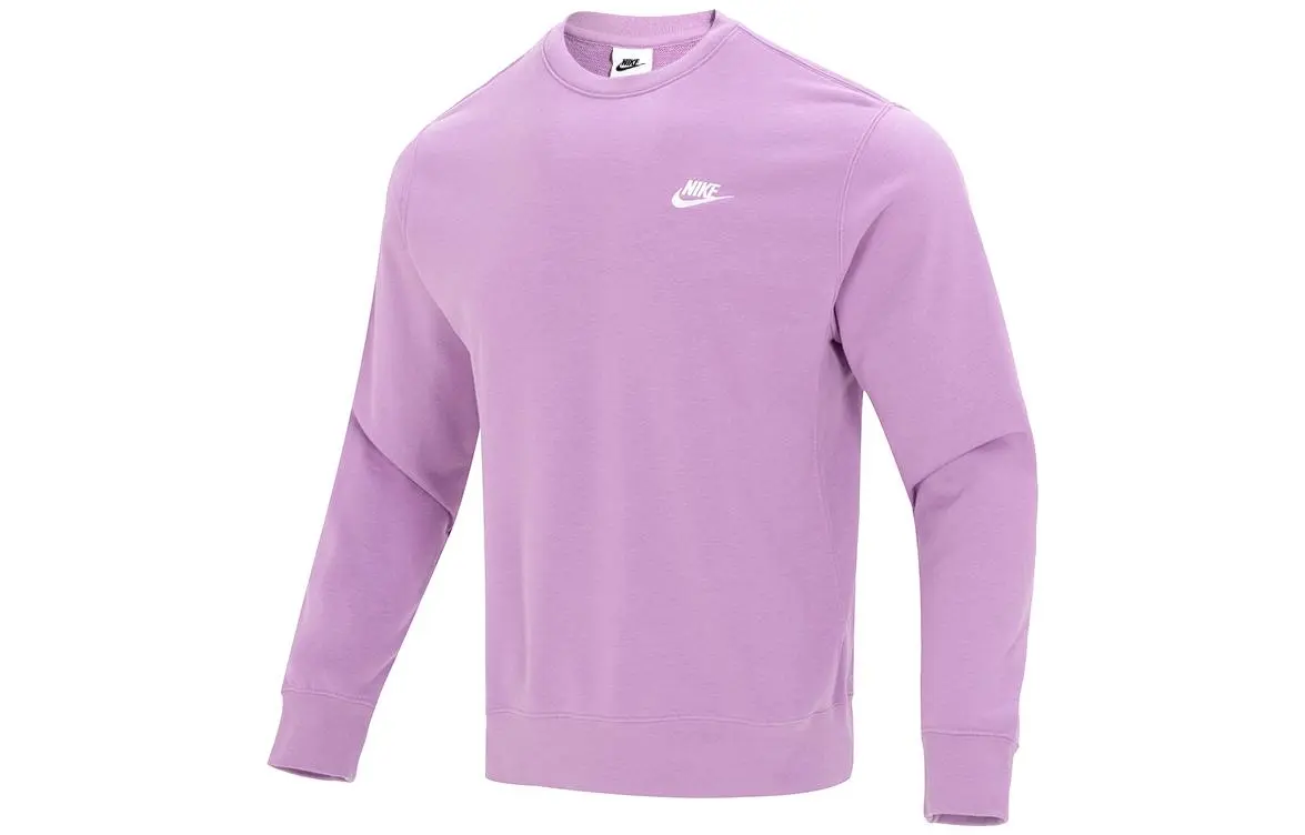 Nike Sweatshirts Men's Purple Crew Neck Moderate Regular
