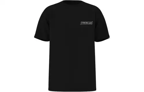 Vans T Shirts Unisex Black Crew Neck Moderate Straight Fit