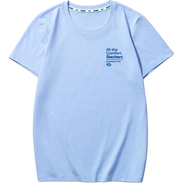 Skechers T Shirt Unisex Cerulean Sky