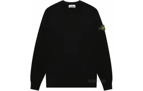 STONE ISLAND Sweatshirts Men's Black Crew Neck Moderate Other
