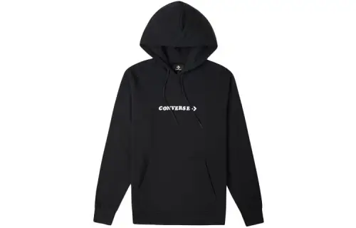 Converse Digital Print Graphic Sweatshirt Unisex Black Couple's