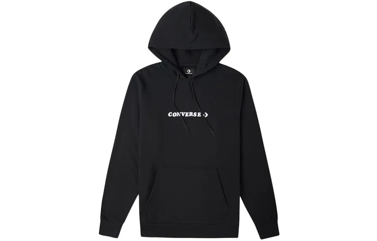 Converse Digital Print Graphic Sweatshirt Unisex Black Couple's