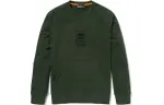Timberland Sweatshirts Men's Green Crew Neck Moderate Regular