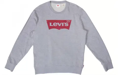 Levi's Sweatshirts Men's Gray Crew Neck Moderate Regular
