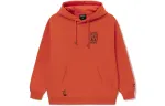 Li Ning Badfive Foam Loose Fit Fleece Lined Hooded Pullover Sweatshirt Unisex Orange
