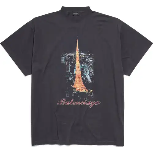 Balenciaga SS24 T Shirt Loose Fit Men's Black