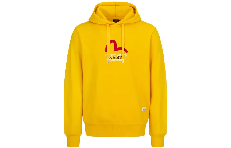 EVISU Sweatshirts Unisex Hooded Moderate Heavyweight