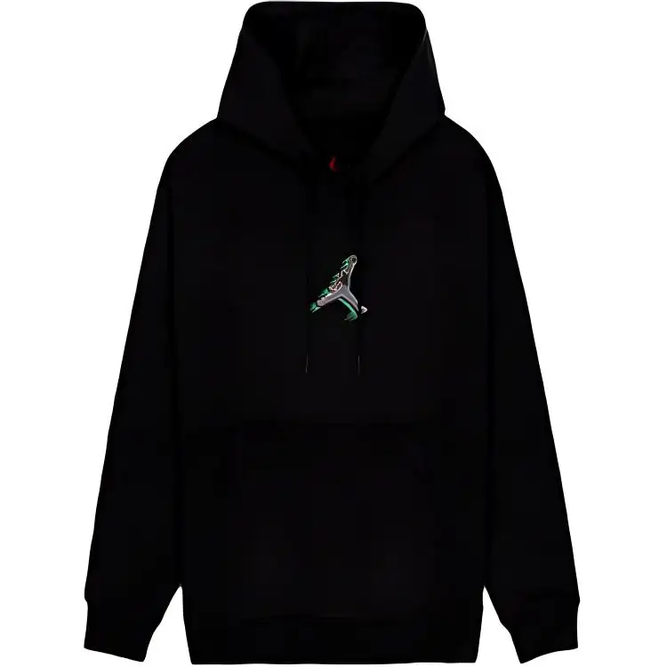 Jordan Sweatshirts Men's Black Hooded Moderate Regular