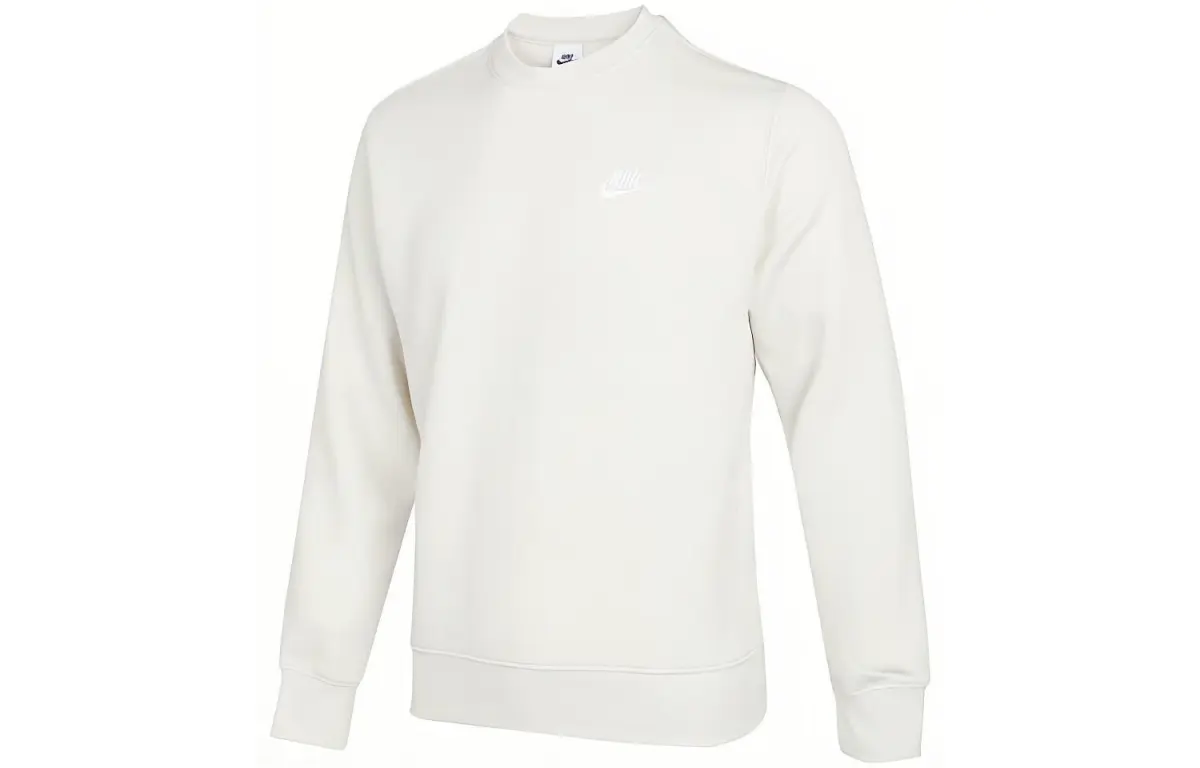 Nike Sweatshirts Men's Beige Crew Neck Moderate Regular