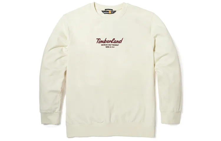 Timberland Sweatshirts Unisex Vintage White Crew Neck Moderate