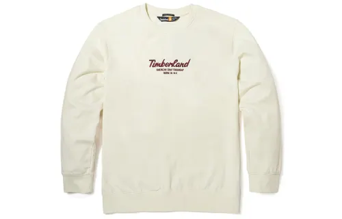 Timberland Sweatshirts Unisex Vintage White Crew Neck Moderate