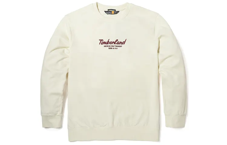 Timberland Sweatshirts Unisex Vintage White Crew Neck Moderate