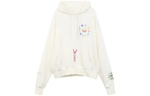 Adidas Originals Sweatshirts Unisex White Hooded Moderate Regular
