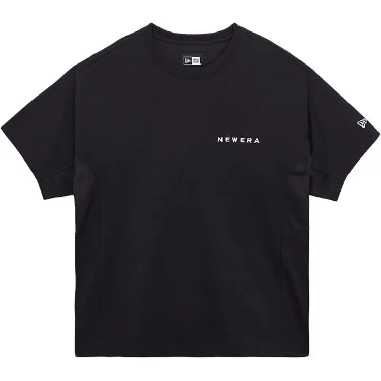 New Era T-Shirts Unisex Black Crew Neck