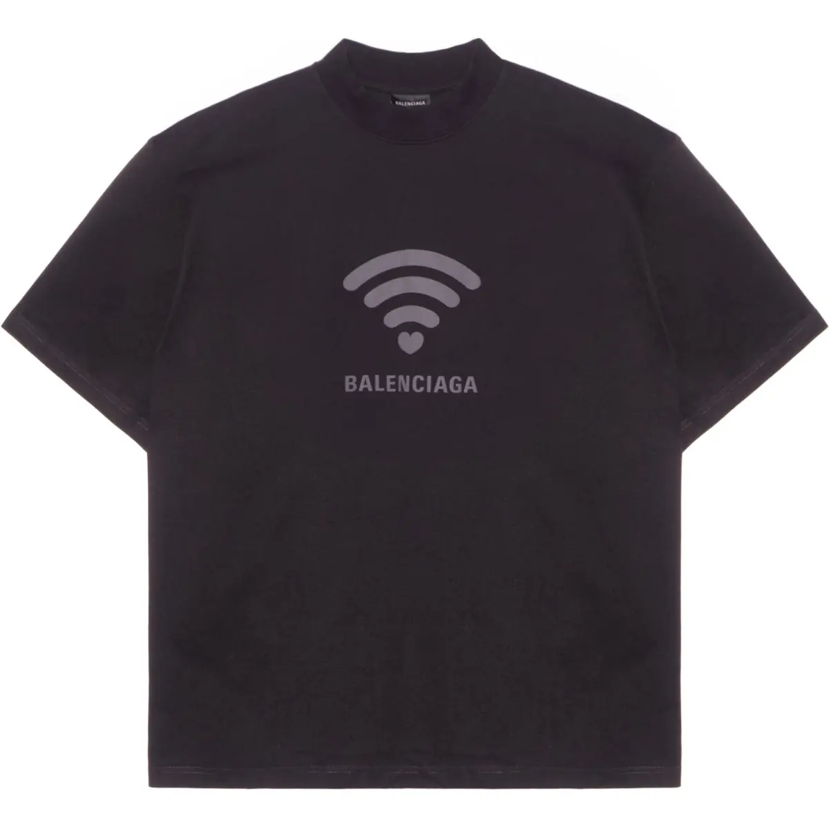 Balenciaga 520 Capsule T-Shirts Men's Black Crew Neck Moderate