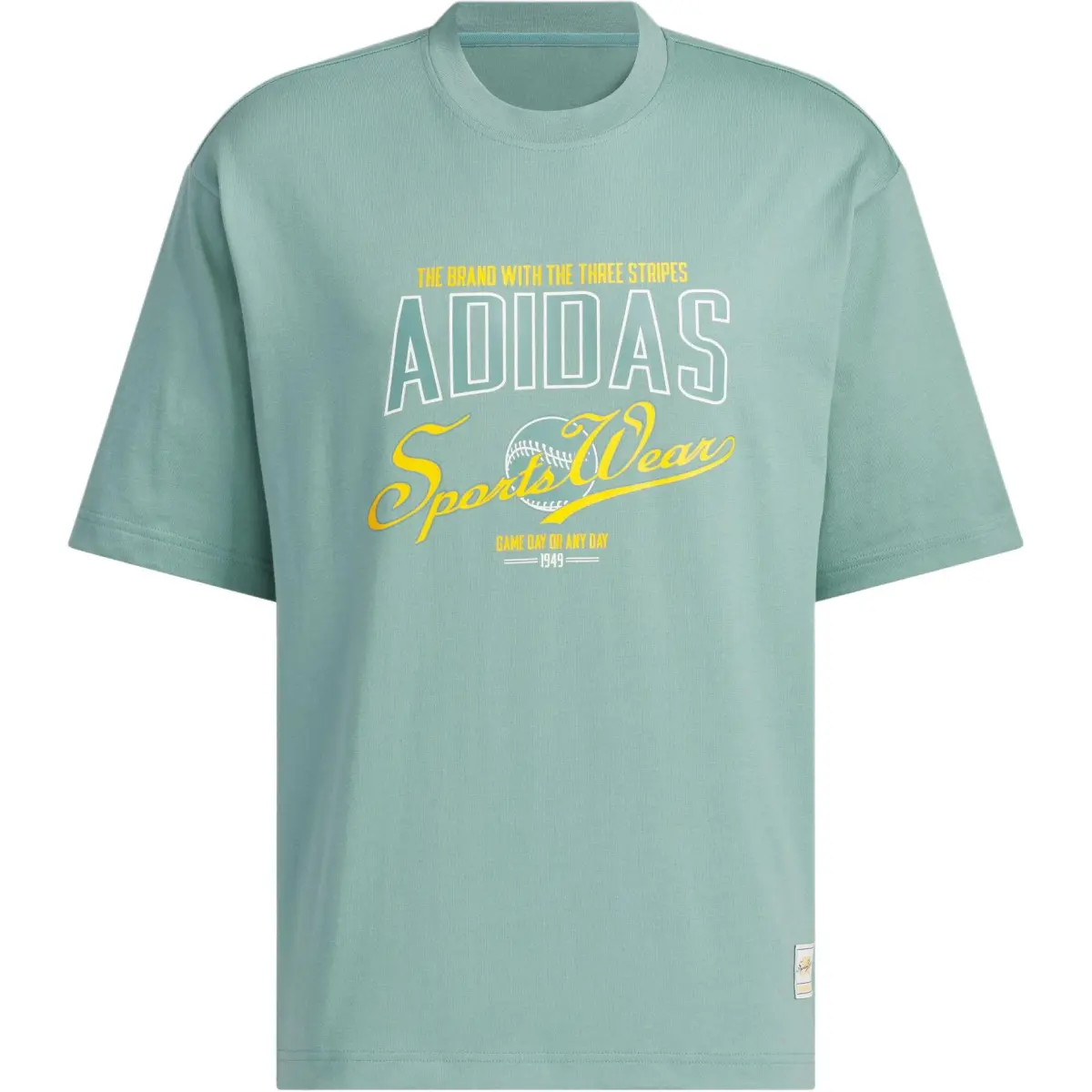 Adidas MS ROUND NECK T Shirt Men's Asphalt Gray
