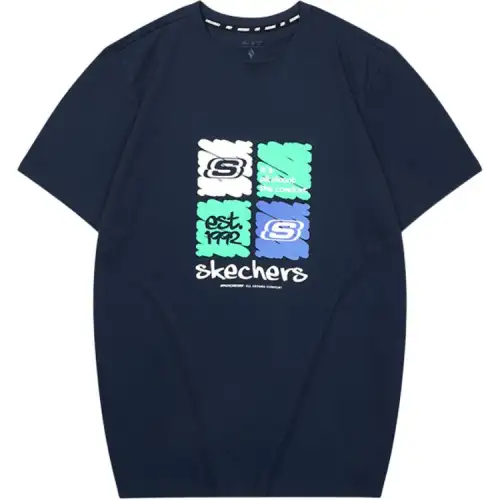 Skechers T Shirt Unisex Navy Blue