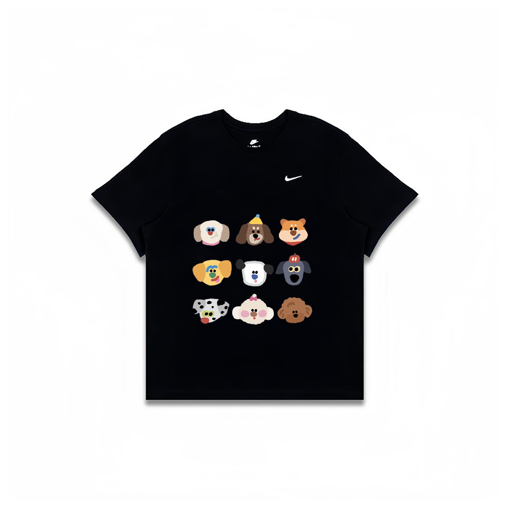 Nike, uniform, amber fresh breathable black short sleeve T-shirt, custom-made