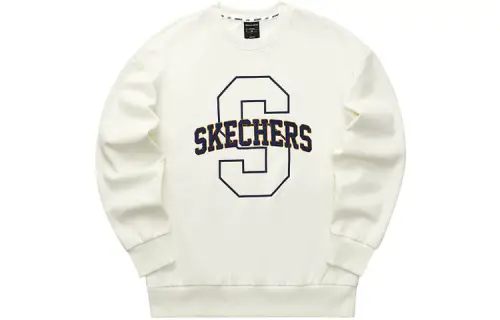 Skechers Colorful Towel Embroidered Logo Fleece Lined Knitted Fabric Sports Sweatshirt Unisex