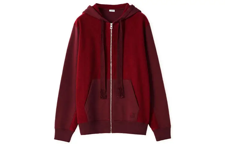 LOEWE Bi Color Anagram Zipped Hoodie