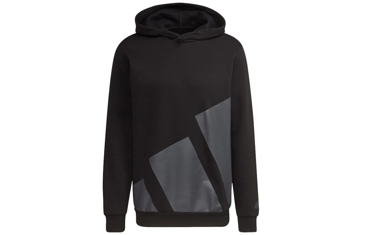 Adidas Sweatshirts Men's Black Hooded Moderate Regular