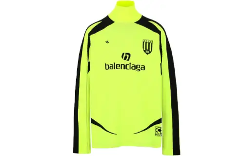 Balenciaga Sweatshirt Regular Fit Men's Neon Yellow