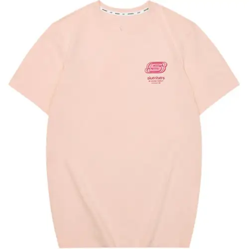 Skechers T Shirt Unisex Peach Pink