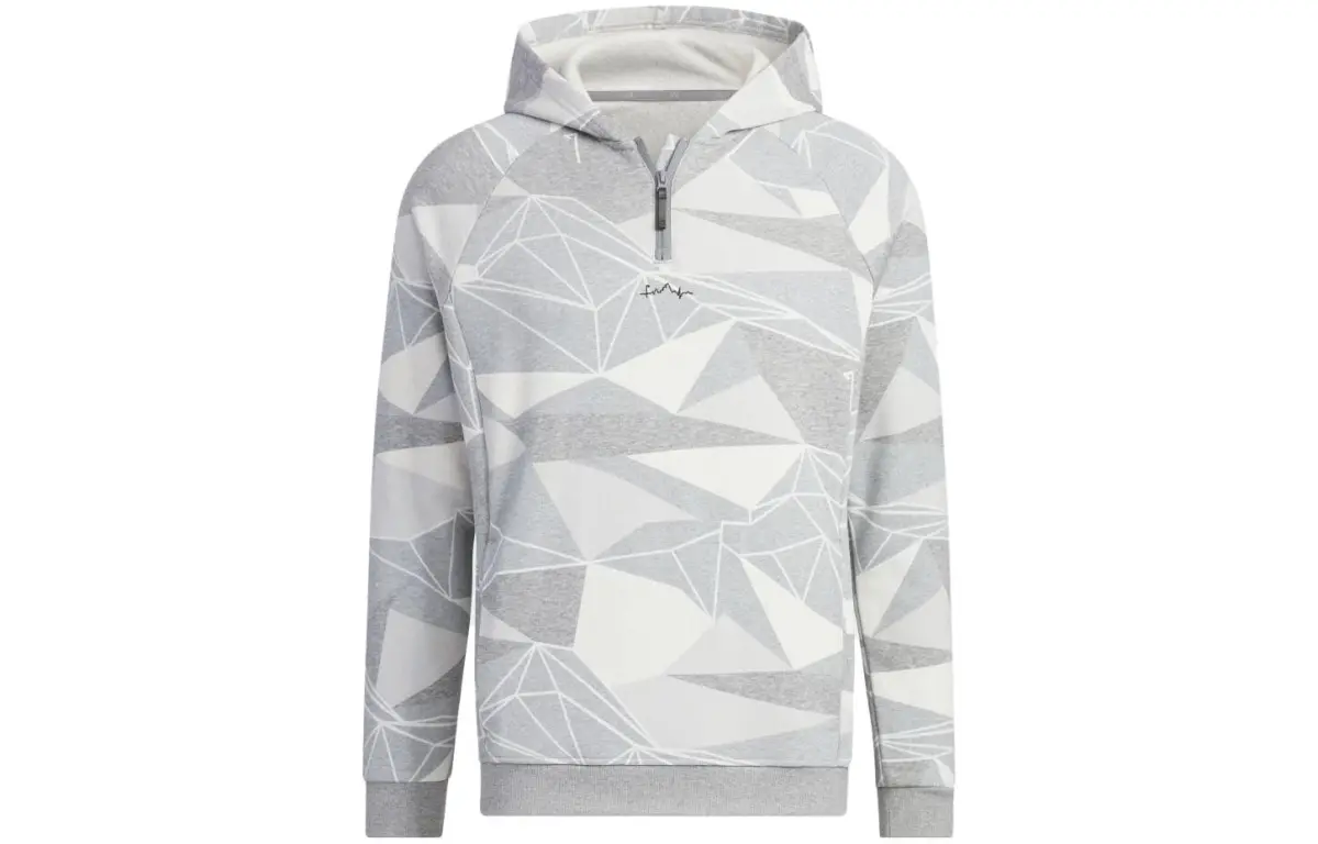 Adidas Sweatshirts Men's Gray Hooded Moderate Straight Fit