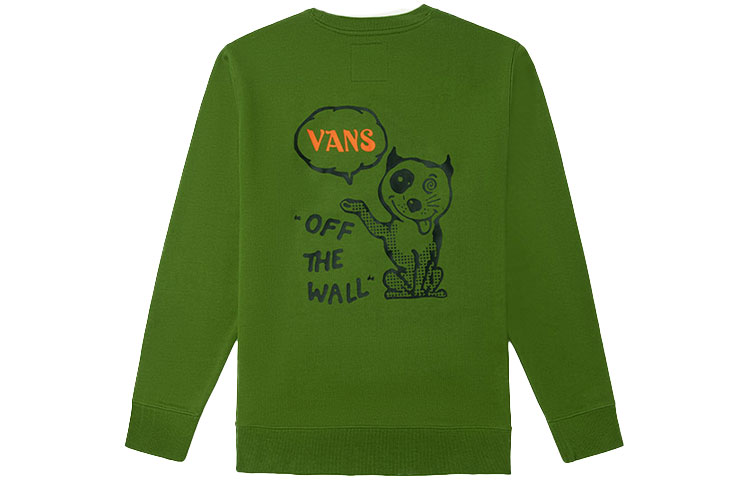 Худи Vans с принтом собак (зеленое)