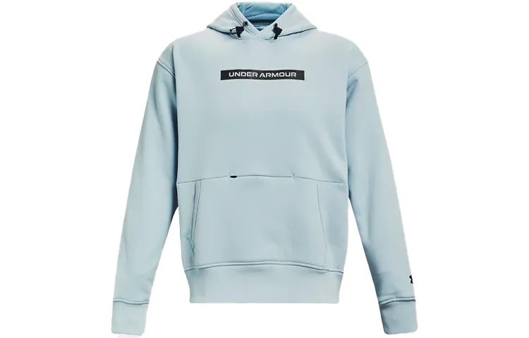 Under Armour Sweatshirts Men's Sea Wave Blue Hooded Moderate Regular