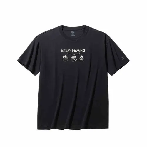 Anta Lifestyle Collection Sports Lifestyle Collection T Shirt Unisex Basic Black