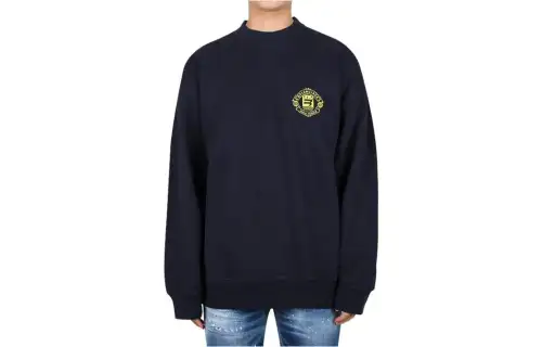 Balenciaga SS23 Sweatshirt Loose Fit Men's Marine Blue