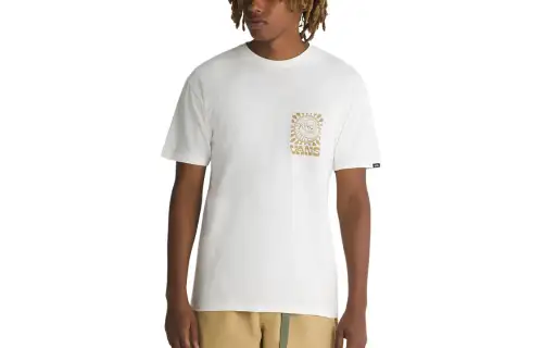 Vans T Shirts Men's White Crew Neck Moderate