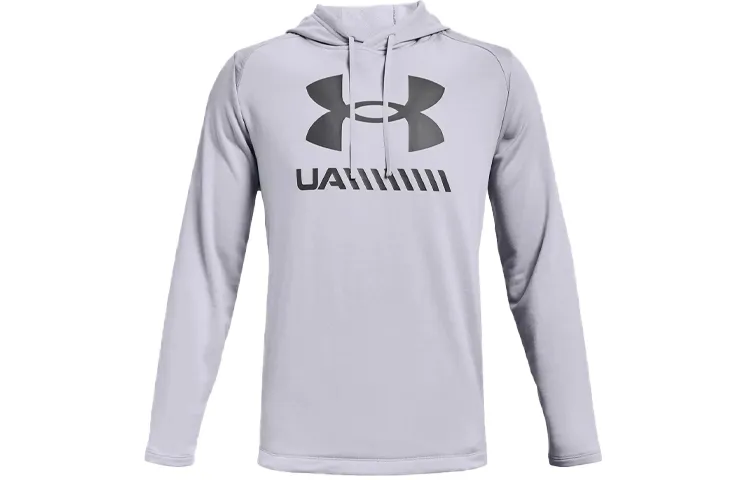 Under Armour Tech Sweatshirts Men's Gray Hooded Moderate Regular