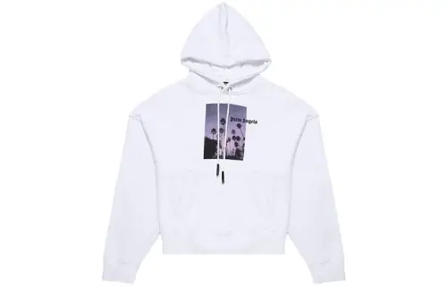 PALM ANGELS Stars And Palms Popover Hoodie
