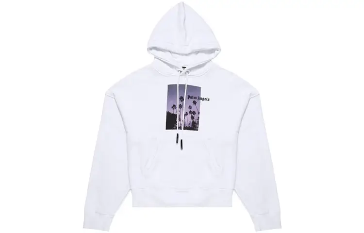 PALM ANGELS Stars And Palms Popover Hoodie