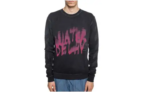 OFF WHITE Sweatshirts Men's Black Crew Neck Moderate Regular