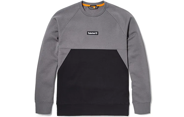 Timberland Multicolor Fleece Lined Pullover, Winter Sweatshirt Men's Stone Gray
