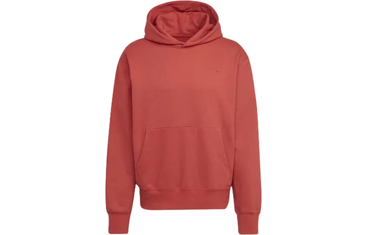 Adidas Originals Sweatshirts Unisex Red Hooded Moderate Straight Fit