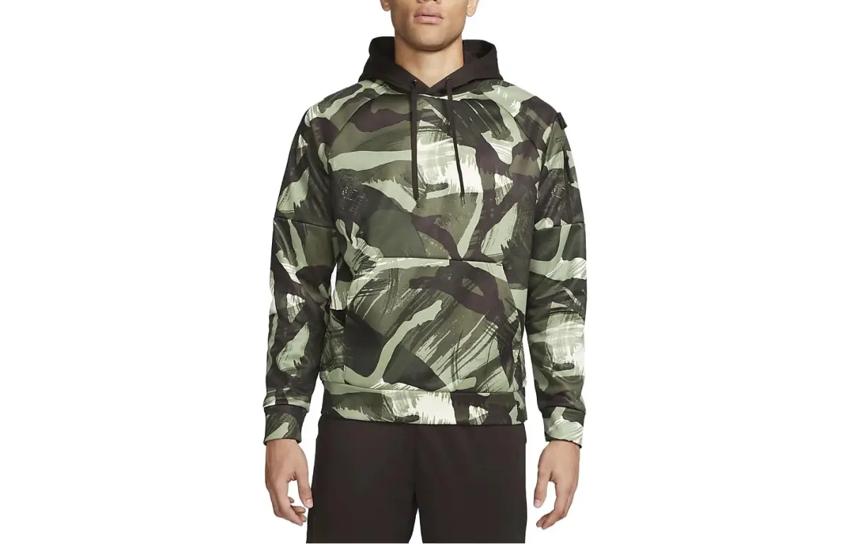 Nike Sweatshirts Men's Army Green Hooded Thickened Regular