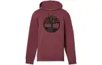 Timberland Sweatshirts Men's Dark Red Hooded Moderate Regular