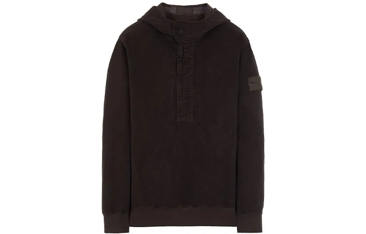 STONE ISLAND Sweatshirts Men's Dark Brown Hooded Moderate
