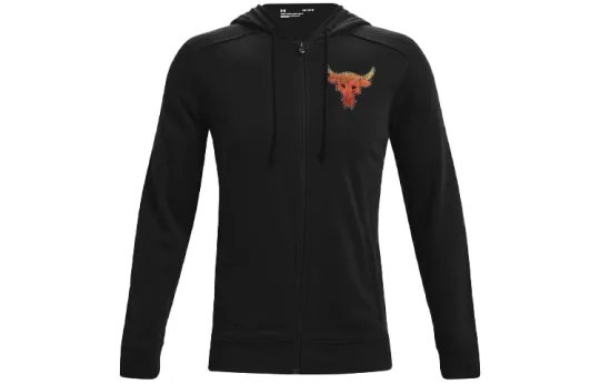 Under Armour Project Rock bull-graphic zip hoodie