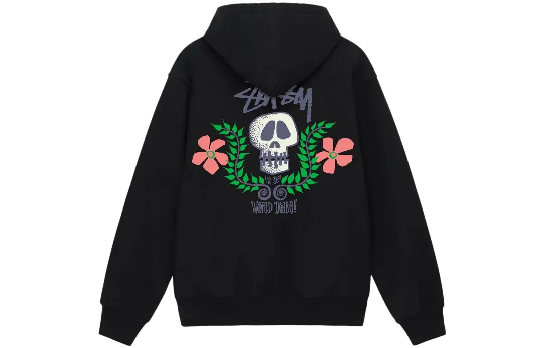 Stussy Skull Crest Zip Hoodie