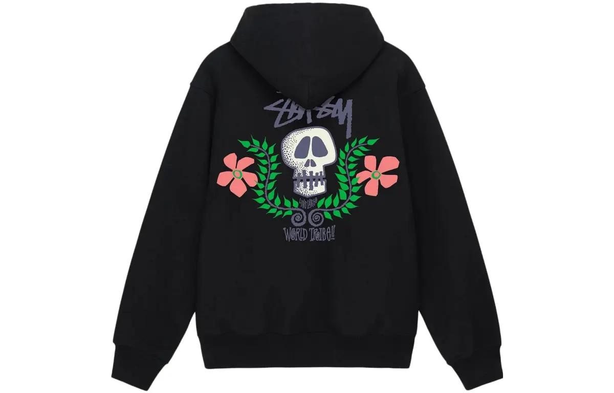 Stussy Skull Crest Zip Hoodie