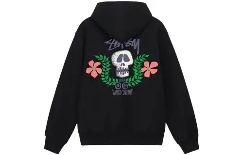 Stussy Skull Crest Zip Hoodie